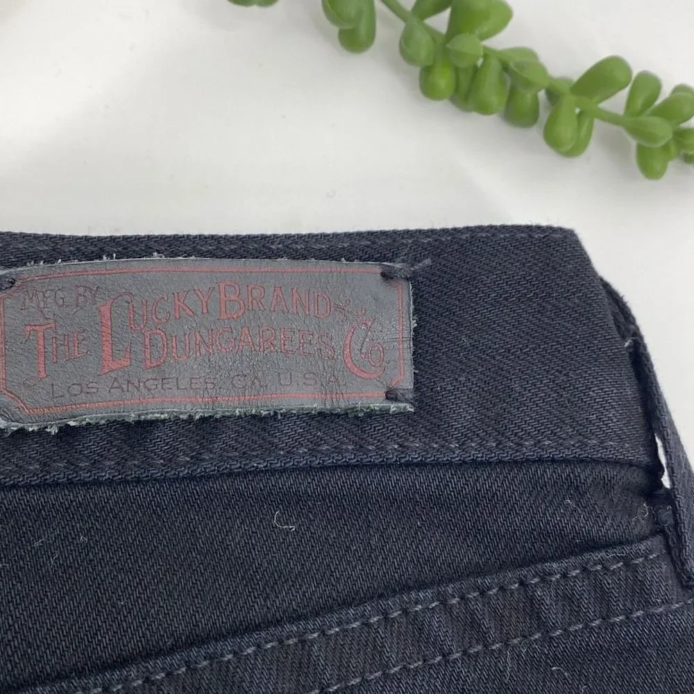 Vintage Lucky brand Sweet N' Low Flare Jeans Black 6/28 - Picture 6 of 12